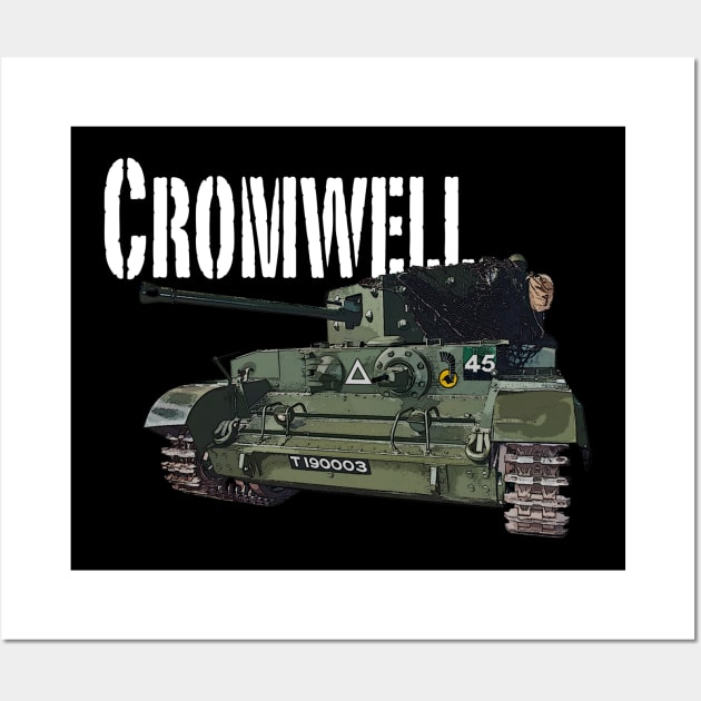 Cromwell Tank Wall Art by BearCaveDesigns